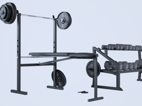 3D набір ресурсів Gym Props 3D Модель