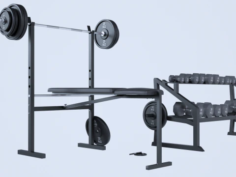 Gym Props 3D Asset Pack 3D Model