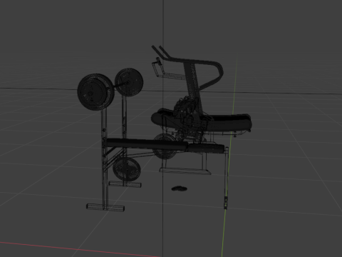 3D набір ресурсів Gym Props 3D Модель