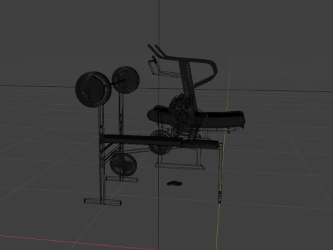 Gym Props 3D Asset Pack 3D Model