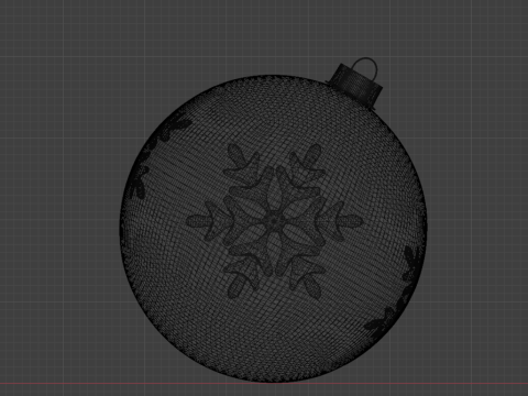 Christmas Ornaments Blue BLEND STL 3D Model