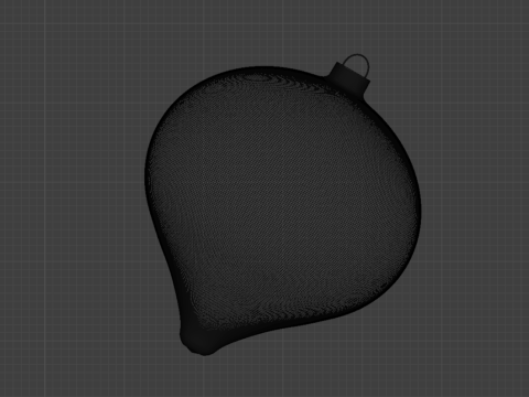 Christmas Ornaments Blue BLEND STL 3D Model