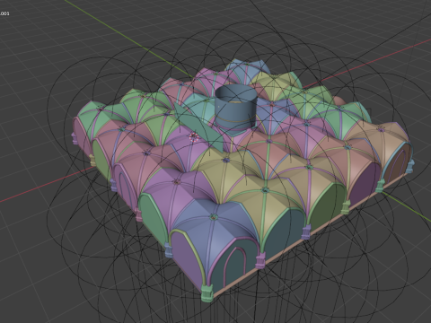 Gotyckie środowisko podziemne Model 3D