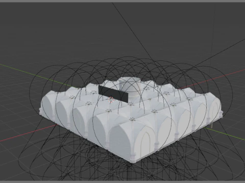 Gothic Underground Environment 3D Model