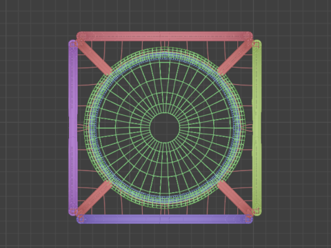 Готический модульный комплект 3D Модель