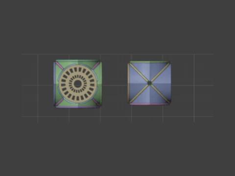 Gothic Vaulted Ceilings Light Aperture Set 3D Model