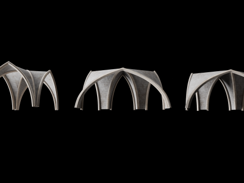 Gothic Vault Collection 3D Model