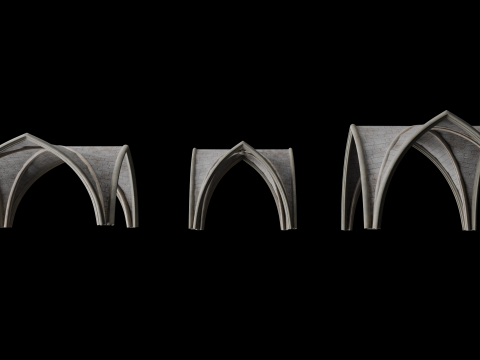 Gothic Vault Collection 3D Model