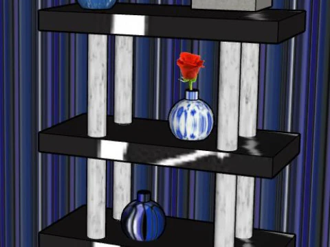 फूलदान 3D मॉडल