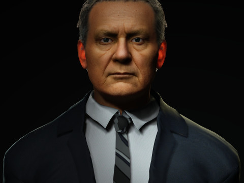 Frank Caprio Character Model 3D