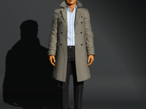 Humphrey Bogart Character 3D Model