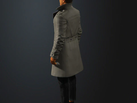 Humphrey Bogart Character 3D Model