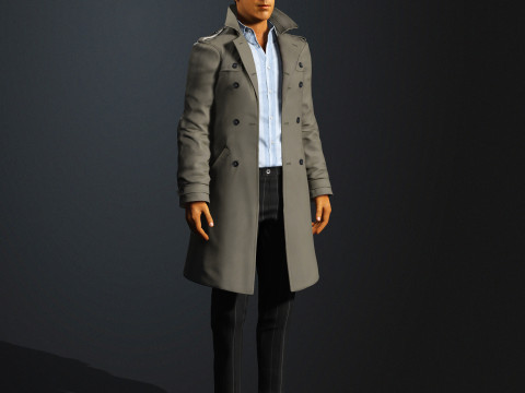 Humphrey Bogart Character 3D Model