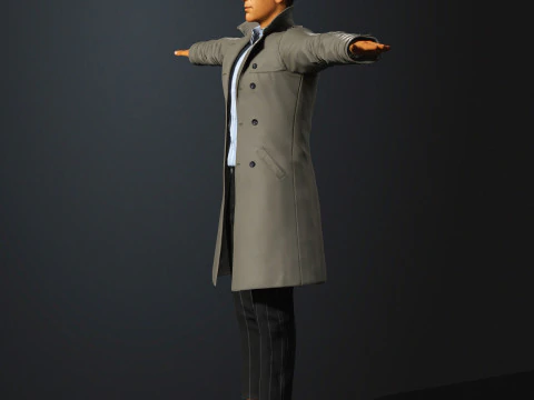 Humphrey Bogart Character 3D Model