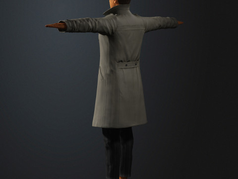 Humphrey Bogart Character 3D Model