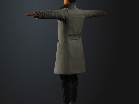 Humphrey Bogart Character 3D Model