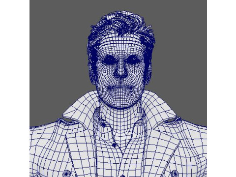 Humphrey Bogart Character 3D Model