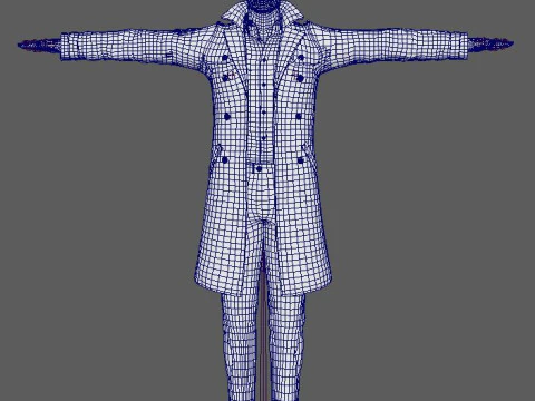 Humphrey Bogart Character 3D Model