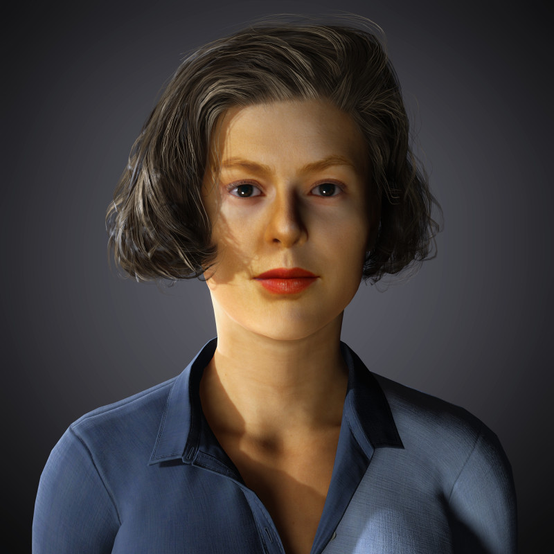 Ingrid Bergman Character 3D Model .c4d .max .obj .3ds .fbx .stl .blend 