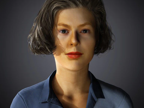 Karakter Ingrid Bergman Model 3D