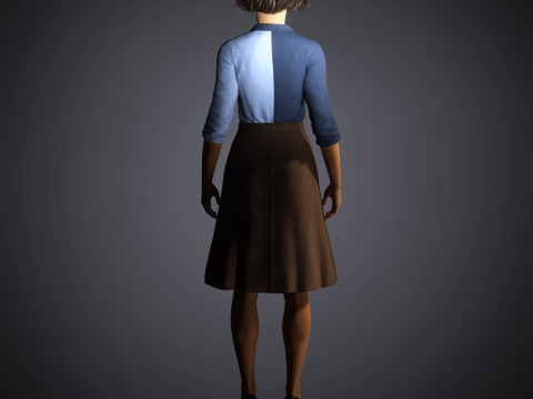 Ingrid Bergman Character 3D Model