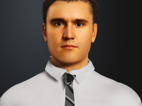 Charlie Kirk Character 3D Model