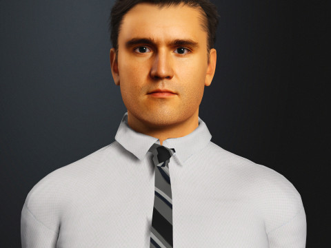 Charlie Kirk Character 3D Модель