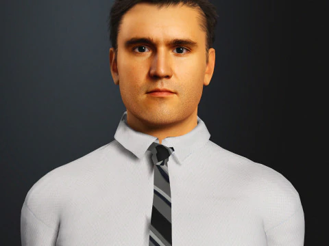 Charlie Kirk Character 3D Model