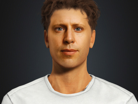 Sam Altman Character Modèle 3D