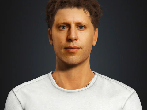 Sam Altman Character 3D Model