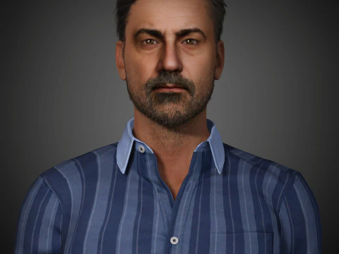 Jimmy Kimmel Character 3D Model