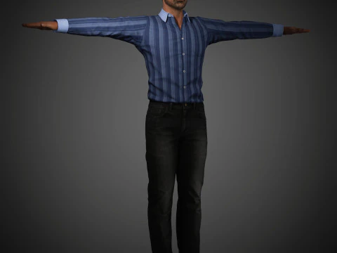 Jimmy Kimmel Character 3D Model