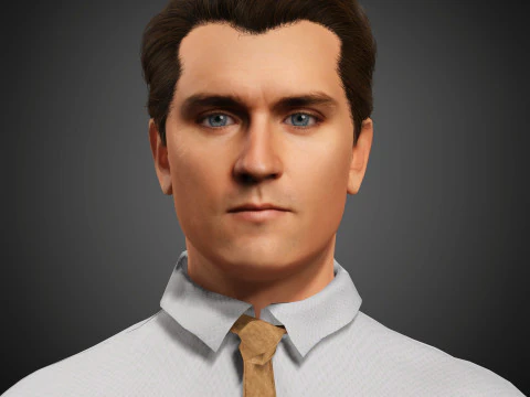 チャーリー・カークのキャラクター 3Dモデル