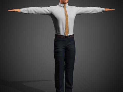 Charlie Kirk Character 3D Model