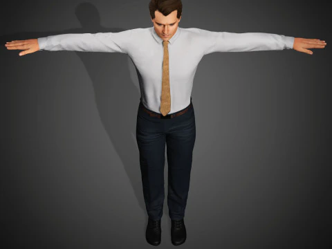 Charlie Kirk Character 3D Model