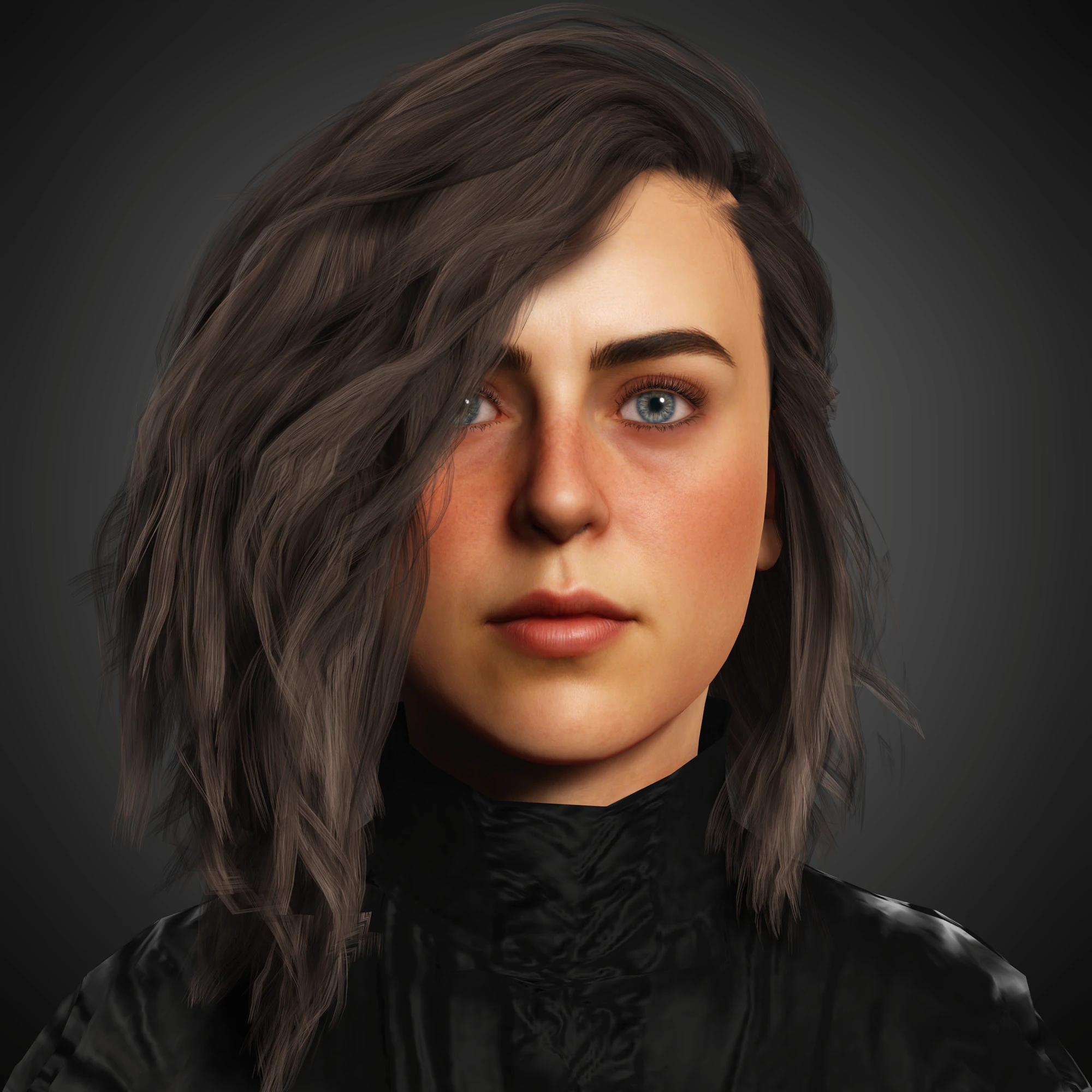 Young Female Character 3D Model .c4d .max .obj .3ds .fbx .stl .blend 
