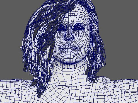 Karakter Wanita Muda Model 3D