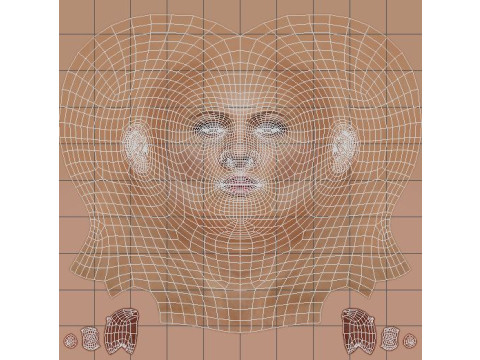 फैशनेबल महिला चरित्र 3D मॉडल