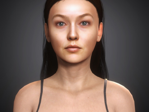 Gigi Hadid Character 3D Model