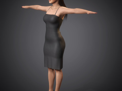 Gigi Hadid Character 3D Model
