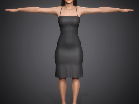 Gigi Hadid Character 3D Model