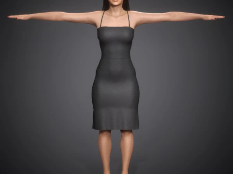 Gigi Hadid Character 3D Model