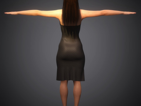 Gigi Hadid Character 3D Model