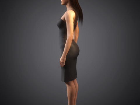 Gigi Hadid Character 3D Model