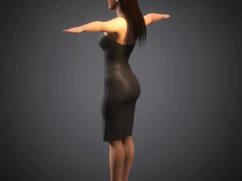 Gigi Hadid Character 3D Model
