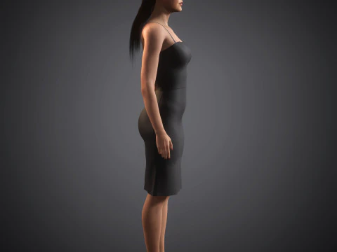 Gigi Hadid Character 3D Model