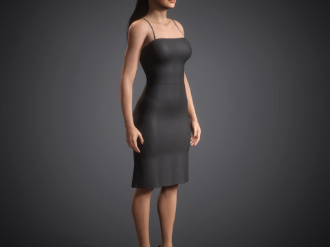 Gigi Hadid Character 3D Model