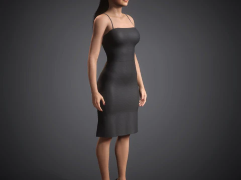 Gigi Hadid Character 3D Model