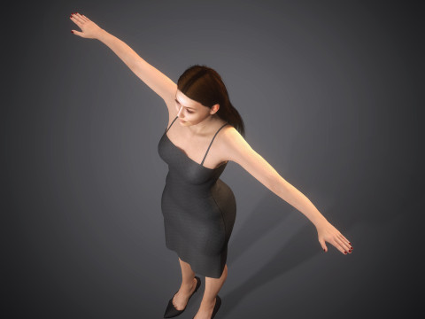 Gigi Hadid Character 3D Model