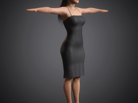 Gigi Hadid Character 3D Model